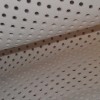 Perforated white leather 